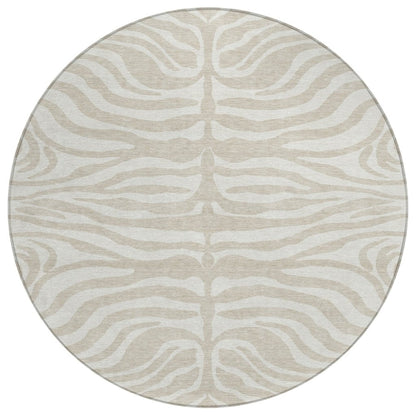 LOOMLAN Rugs Solstice Beige Washable Indoor-Outdoor Rug