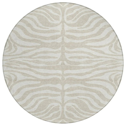 LOOMLAN Rugs Solstice Beige Washable Indoor-Outdoor Rug