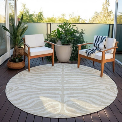 LOOMLAN Rugs Solstice Beige Washable Indoor-Outdoor Rug
