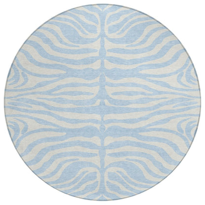LOOMLAN Rugs Solstice Blue Washable Indoor-Outdoor Rug