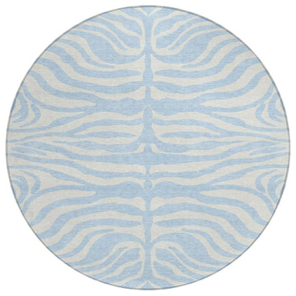 LOOMLAN Rugs Solstice Blue Washable Indoor-Outdoor Rug