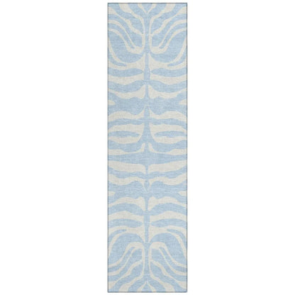 LOOMLAN Rugs Solstice Blue Washable Indoor-Outdoor Rug