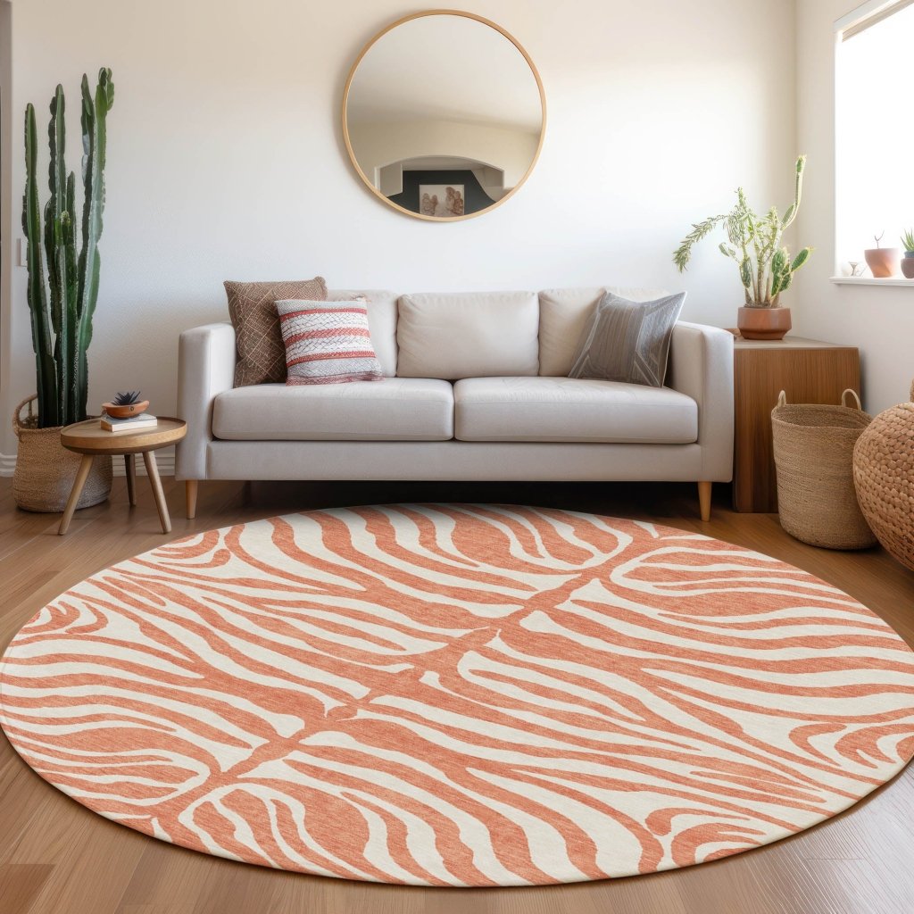 Solstice Coral Washable Indoor - Outdoor Rug - LOOMLAN - LOOMLAN Rugs - Outdoor Rugs