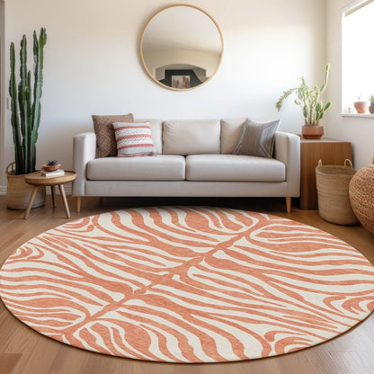 Solstice Coral Washable Indoor - Outdoor Rug - LOOMLAN - LOOMLAN Rugs - Outdoor Rugs