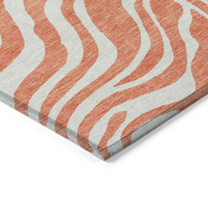 Solstice Coral Washable Indoor - Outdoor Rug - LOOMLAN - LOOMLAN Rugs - Outdoor Rugs