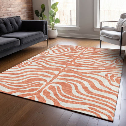 Solstice Coral Washable Indoor - Outdoor Rug - LOOMLAN - LOOMLAN Rugs - Outdoor Rugs