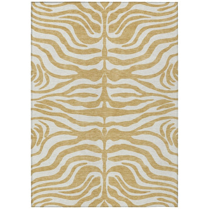 LOOMLAN Rugs Solstice Gold Washable Indoor-Outdoor Rug