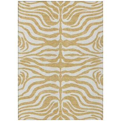 LOOMLAN Rugs Solstice Gold Washable Indoor-Outdoor Rug