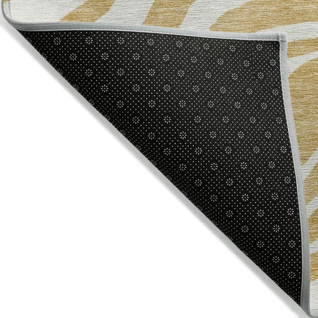 LOOMLAN Rugs Solstice Gold Washable Indoor-Outdoor Rug