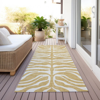 LOOMLAN Rugs Solstice Gold Washable Indoor-Outdoor Rug