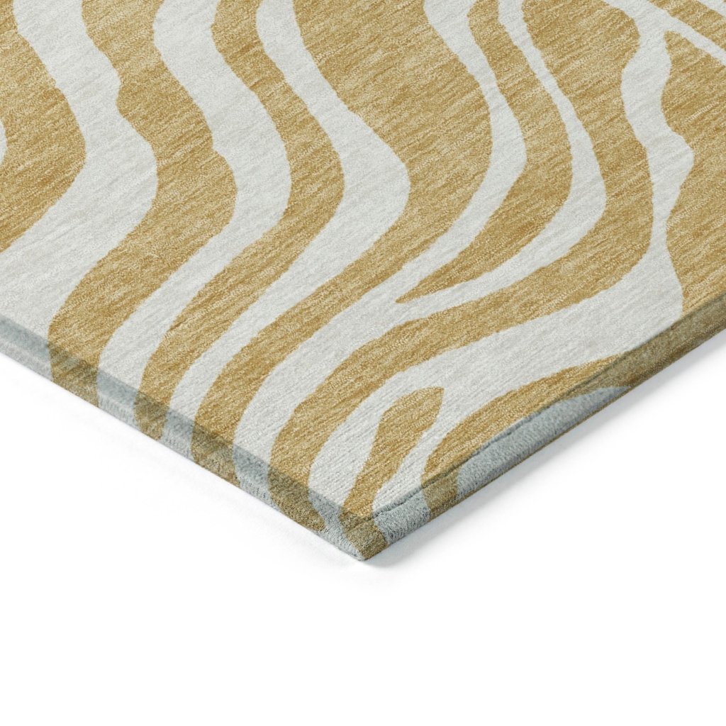 LOOMLAN Rugs Solstice Gold Washable Indoor-Outdoor Rug