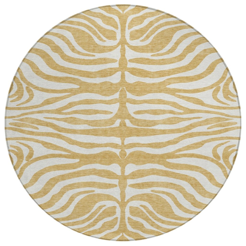 LOOMLAN Rugs Solstice Gold Washable Indoor-Outdoor Rug