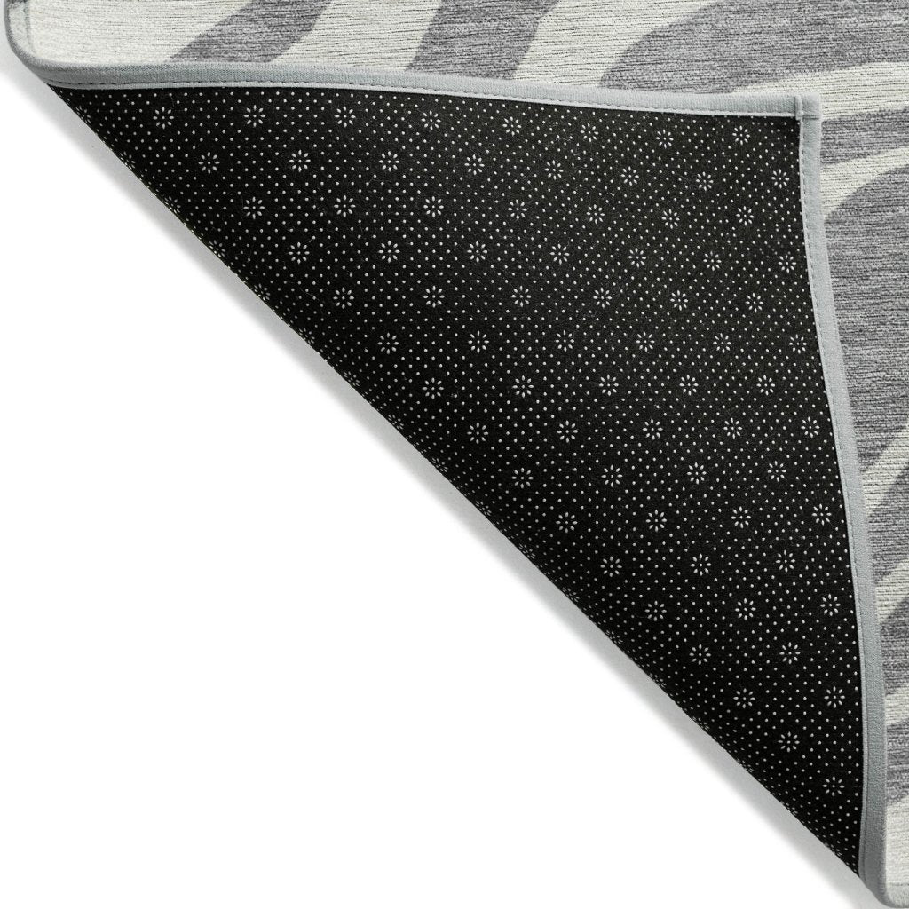 LOOMLAN Rugs Solstice Gray Washable Indoor-Outdoor Rug