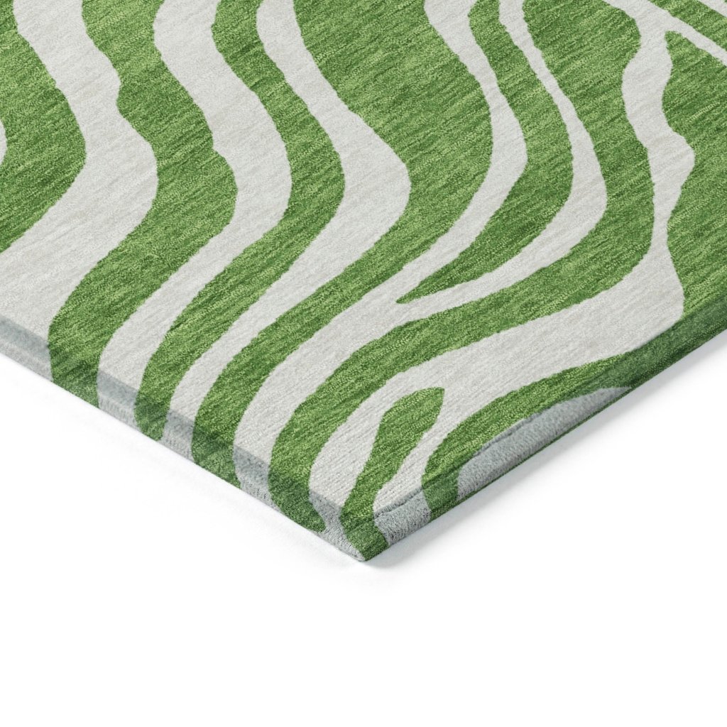 LOOMLAN Rugs Solstice Green Washable Indoor-Outdoor Rug