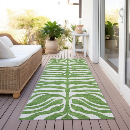LOOMLAN Rugs Solstice Green Washable Indoor-Outdoor Rug