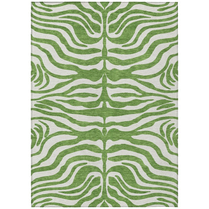 LOOMLAN Rugs Solstice Green Washable Indoor-Outdoor Rug