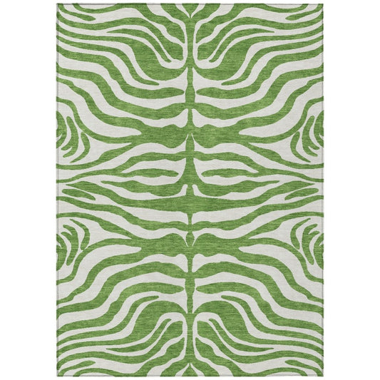 LOOMLAN Rugs Solstice Green Washable Indoor-Outdoor Rug