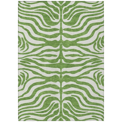 LOOMLAN Rugs Solstice Green Washable Indoor-Outdoor Rug