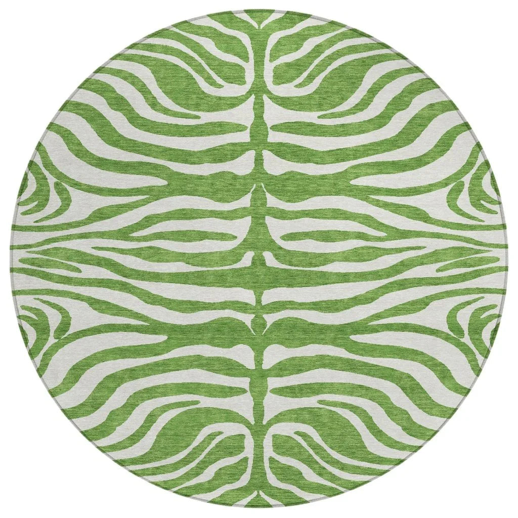 LOOMLAN Rugs Solstice Green Washable Indoor-Outdoor Rug