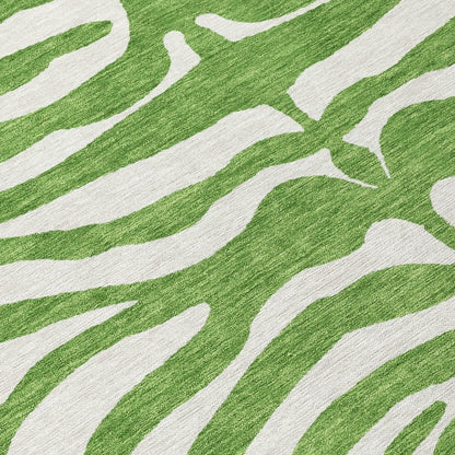 LOOMLAN Rugs Solstice Green Washable Indoor-Outdoor Rug