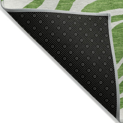 LOOMLAN Rugs Solstice Green Washable Indoor-Outdoor Rug