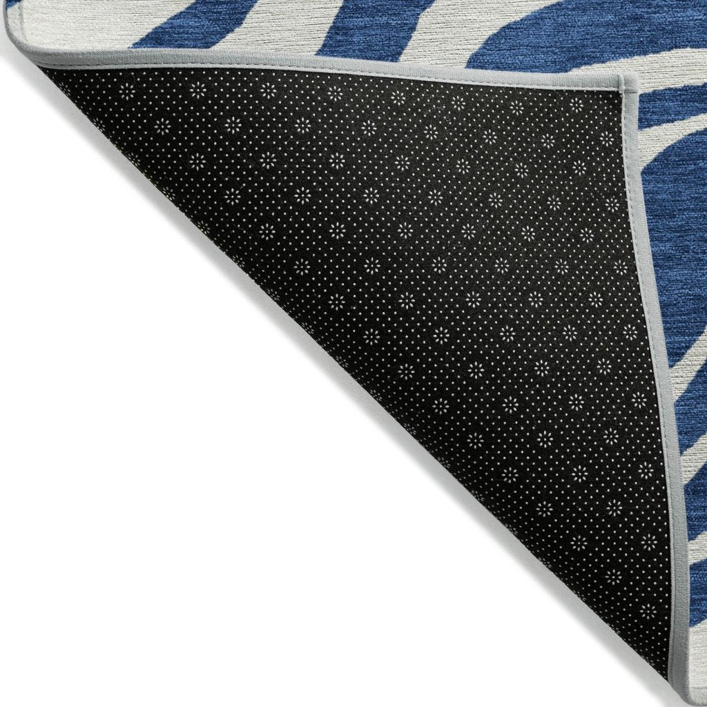 LOOMLAN Rugs Solstice Navy Washable Indoor-Outdoor Rug