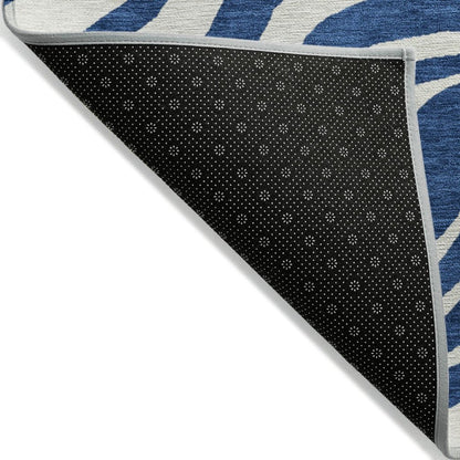 LOOMLAN Rugs Solstice Navy Washable Indoor-Outdoor Rug