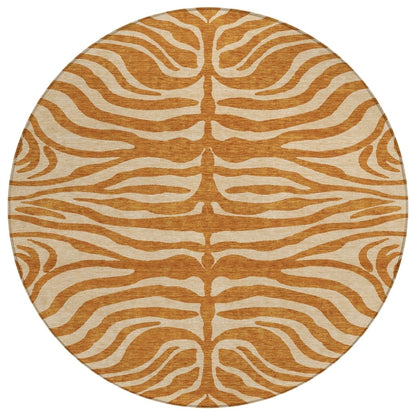 LOOMLAN Rugs Solstice Orange Washable Indoor-Outdoor Rug