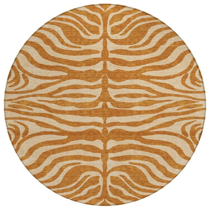 LOOMLAN Rugs Solstice Orange Washable Indoor-Outdoor Rug
