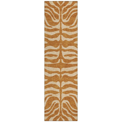 LOOMLAN Rugs Solstice Orange Washable Indoor-Outdoor Rug