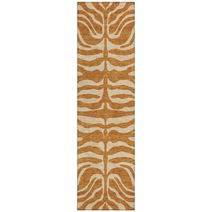LOOMLAN Rugs Solstice Orange Washable Indoor-Outdoor Rug