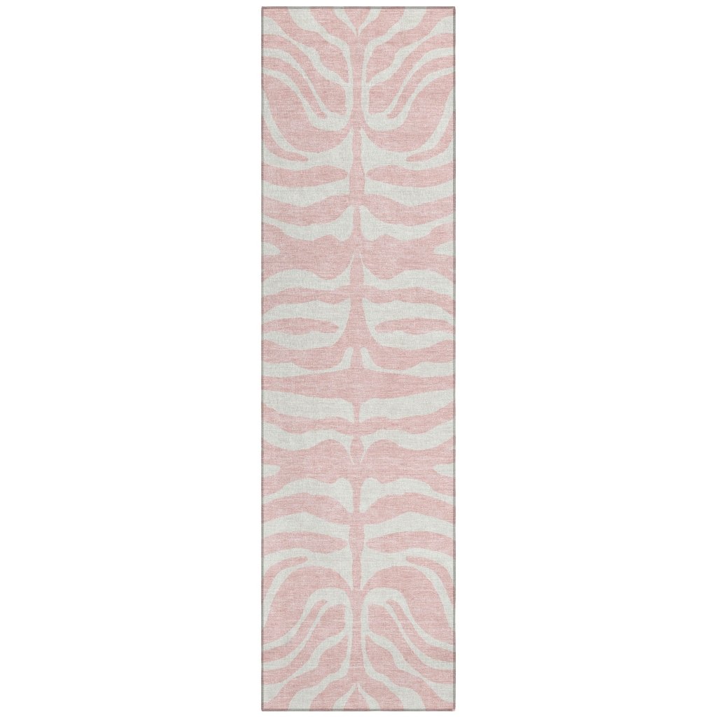 LOOMLAN Rugs Solstice Pink Washable Indoor-Outdoor Rug