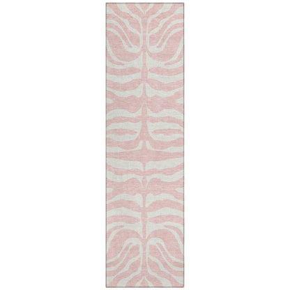 LOOMLAN Rugs Solstice Pink Washable Indoor-Outdoor Rug