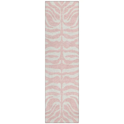 LOOMLAN Rugs Solstice Pink Washable Indoor-Outdoor Rug