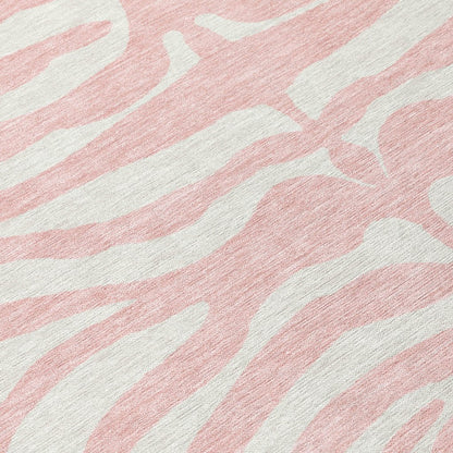 LOOMLAN Rugs Solstice Pink Washable Indoor-Outdoor Rug