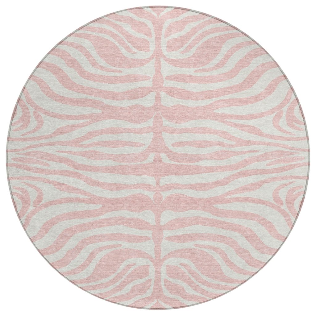 LOOMLAN Rugs Solstice Pink Washable Indoor-Outdoor Rug