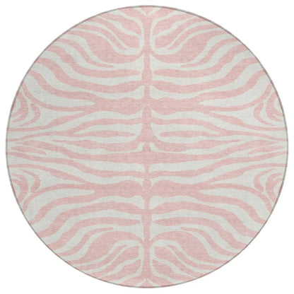 LOOMLAN Rugs Solstice Pink Washable Indoor-Outdoor Rug
