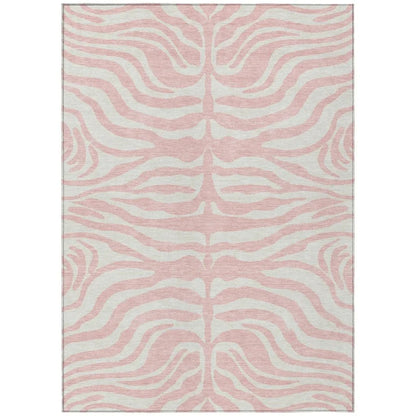 LOOMLAN Rugs Solstice Pink Washable Indoor-Outdoor Rug