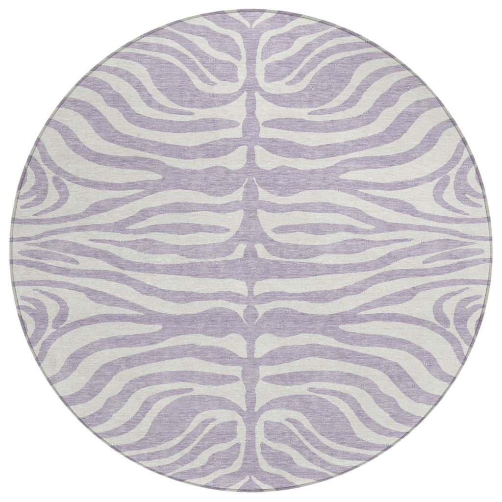 LOOMLAN Rugs Solstice Purple Washable Indoor-Outdoor Rug