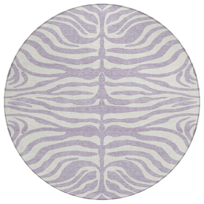 LOOMLAN Rugs Solstice Purple Washable Indoor-Outdoor Rug