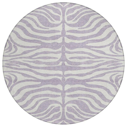 LOOMLAN Rugs Solstice Purple Washable Indoor-Outdoor Rug