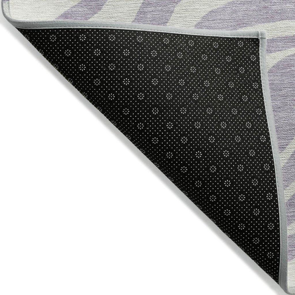 LOOMLAN Rugs Solstice Purple Washable Indoor-Outdoor Rug