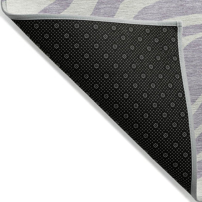 LOOMLAN Rugs Solstice Purple Washable Indoor-Outdoor Rug