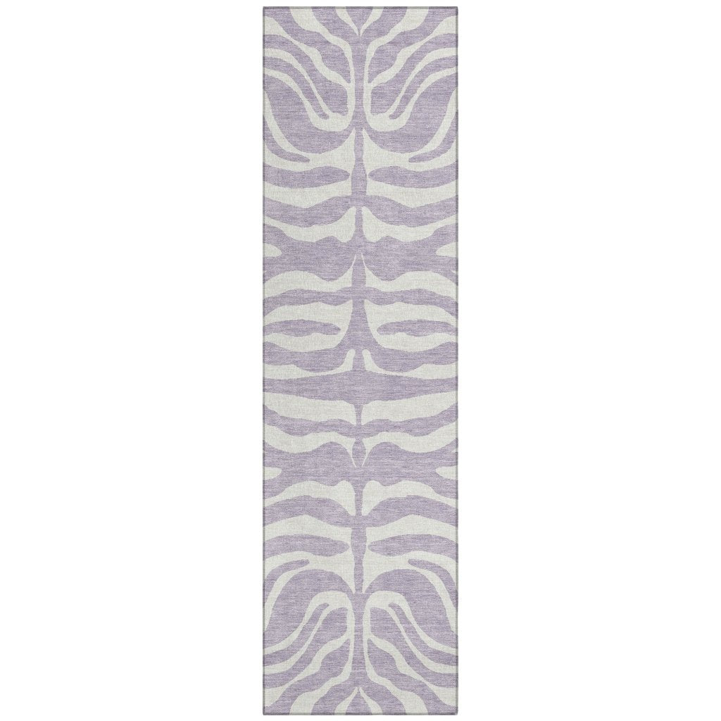 LOOMLAN Rugs Solstice Purple Washable Indoor-Outdoor Rug