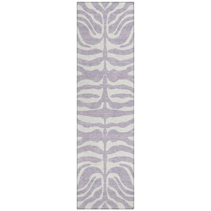 LOOMLAN Rugs Solstice Purple Washable Indoor-Outdoor Rug