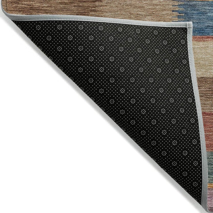 LOOMLAN Rugs Solvia Beige Washable Indoor-Outdoor Rug
