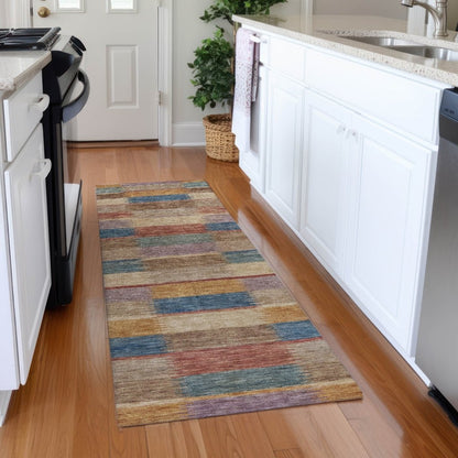 LOOMLAN Rugs Solvia Beige Washable Indoor-Outdoor Rug