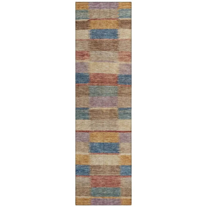 LOOMLAN Rugs Solvia Beige Washable Indoor-Outdoor Rug
