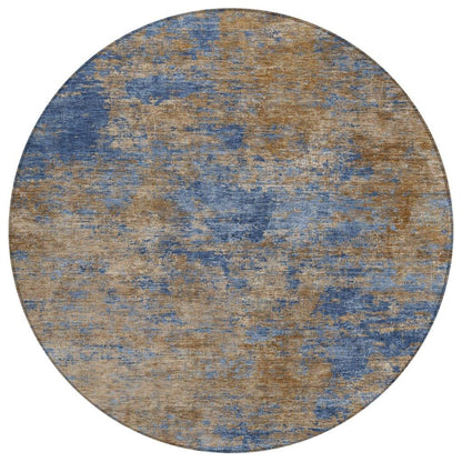 LOOMLAN Rugs Sonata Blue Washable Indoor-Outdoor Rug