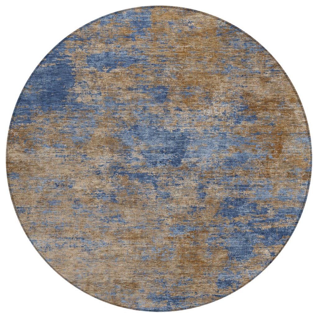LOOMLAN Rugs Sonata Blue Washable Indoor-Outdoor Rug